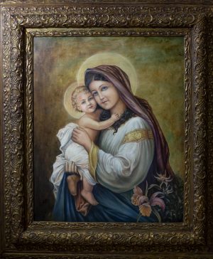 Maryja z Dzieciątkiem – olej, obraz na specjalne zamówienie